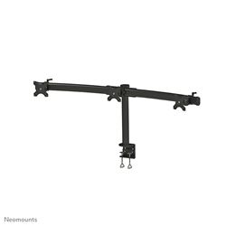 Neomounts Tilt/Turn/Rotate Triple desk monitor arm (clamp) for three 10-27" Monitor Screens, Height Adjustable - Black										