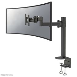Neomounts Full Motion desk monitor arm (clamp) for 10-49" Curved Monitor Screen, Height Adjustable - Black								