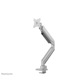 Neomounts NM-D775SILVERPLUS Full Motion desk monitor arm (clamp & grommet) for 10-49" Curved Monitor Screens, Height Adjustable (gas spring) - Silver